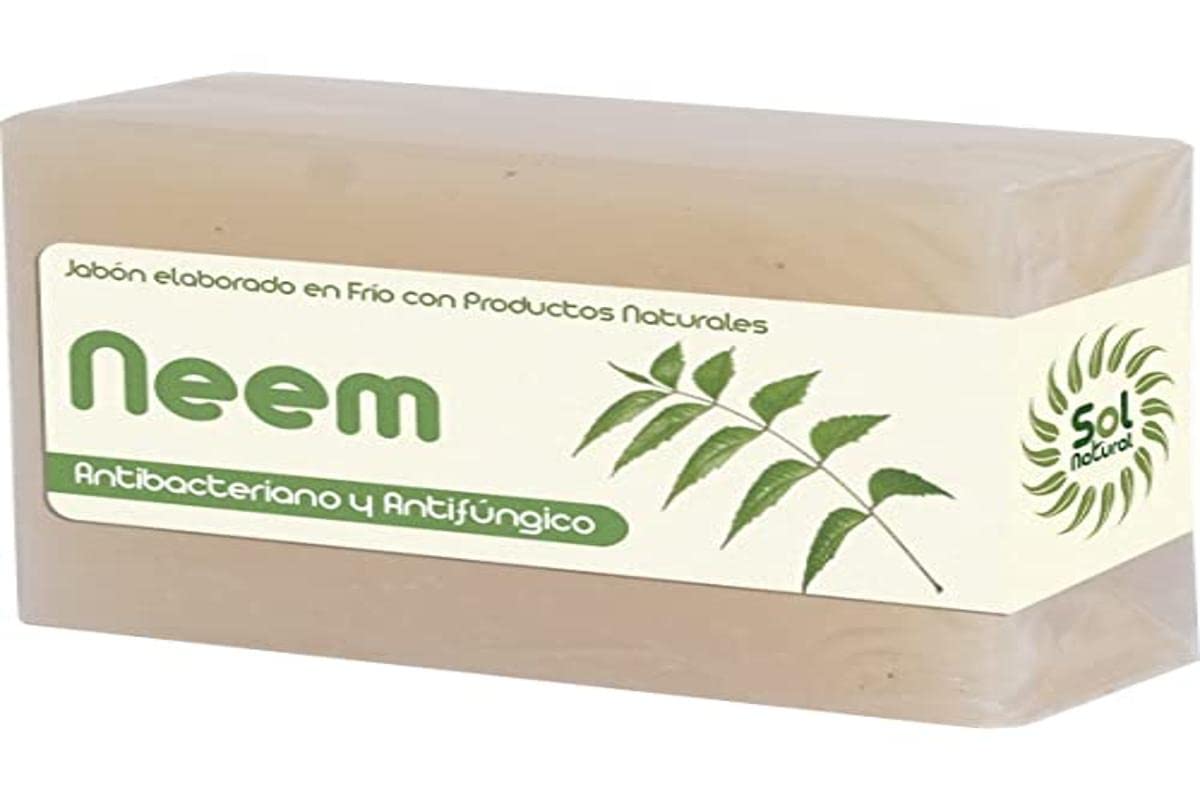 SOLNATURAL NEEM SOAP 100 g, Standard, Single [Amazon-developed Certification] Compact by Design