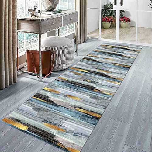 Tapis de couloir bleu clair pour décoration de maison moderne - 3