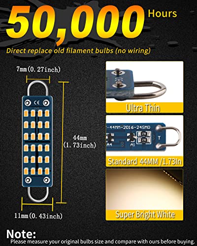 Led Festoon Loop 44mm Blanco Cálido Pack 4 Pcs miniatura 4
