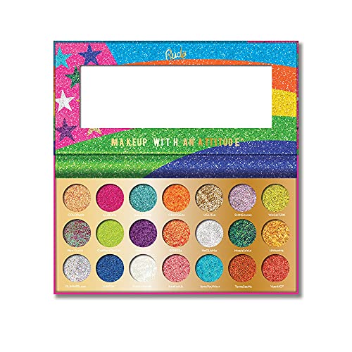 - Palette Ombretti Glitterati 21 Colori Vivaci Alta Pigmentazione Facile da Usare Cruelty Free e Vegan Rosso 1 unità Confezione da 1