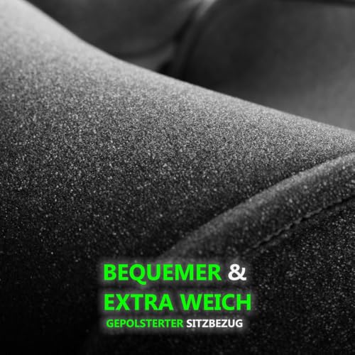 Kindersitzerhöhung Sitzerhöhung ergonomisch Kinder 135-150 cm Auto Sitz ECE R129 Bezug waschbar (Schwarz)