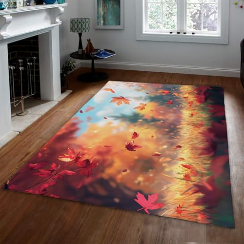 Tapis en feuilles d’érable pour balcon et salle à manger de ferme