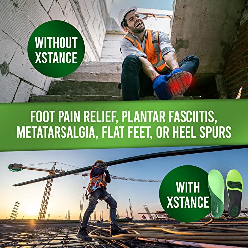 Image of XSTANCE Insoles 2.0 for Men & Women - Plantar Fasciitis, Heel Pain, Flat Feet & Overpronation | Heavy-Duty Arch Support for Standing All Day | Built for 200+ lbs | Women's 5-6.5