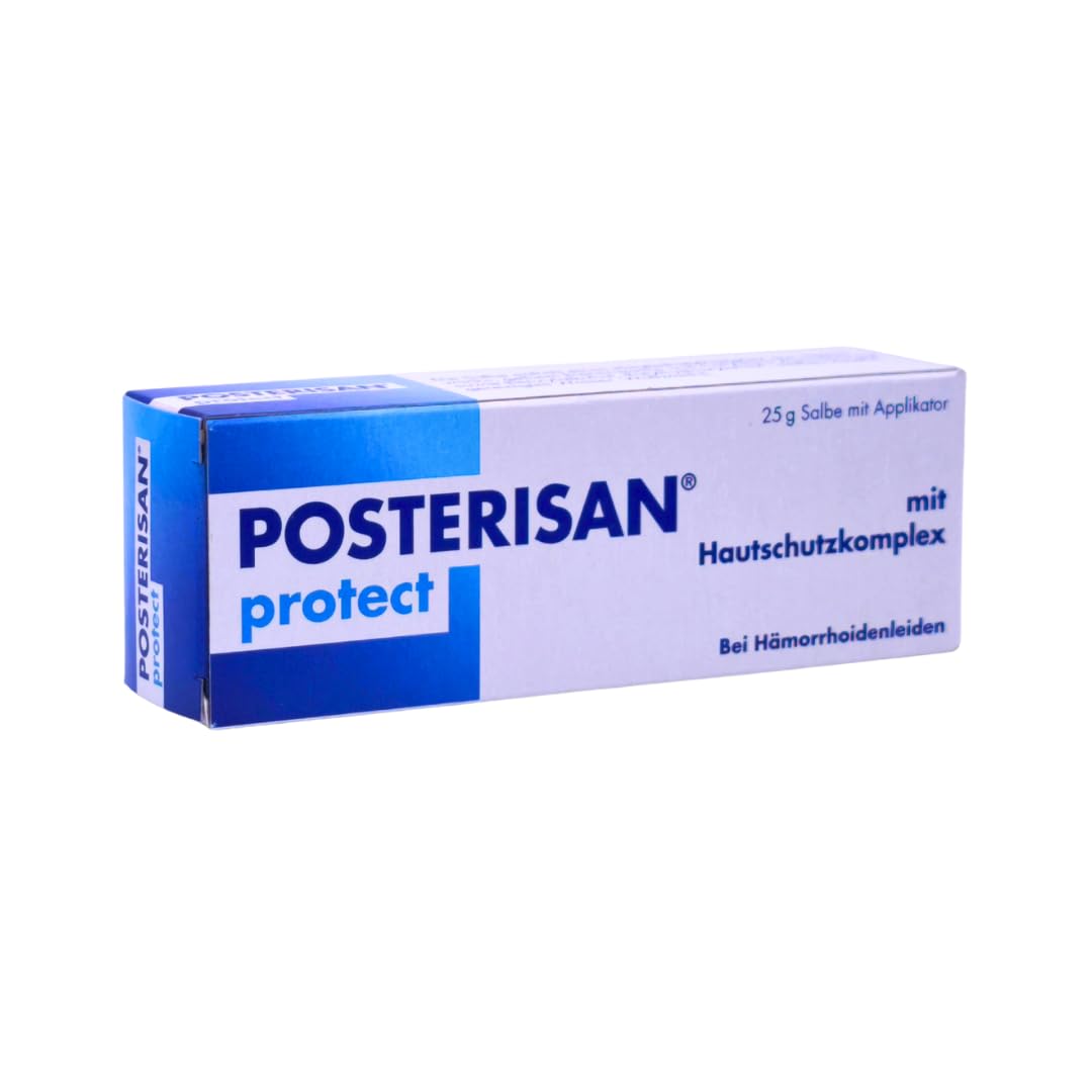 Posterisan protect Salbe mit Applikator 25 g I Rektalsalbe mit Hautschutzkomplex I zur Linderung von Hämorrhoiden-Beschwerden I Spar-Set plus Pharma Perle give-away (Posterisan protect 3x 25 g)