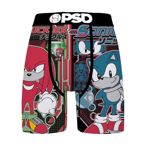 PSD Men's Sonic the Hedgehog Boxer Briefs - Breathable and Supportive Men's Underwear with Moisture-Wicking Fabric