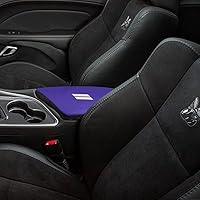 Vista 11 de BOYUER Funda para consola central para Dodge Challenger 2015, 2016, 2017, 2018, 2019, 2020, 2021, 2022, 2023, funda de piel para consola central