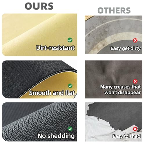 Bathroom Mat Quick Dry, Bathroom Rugs Non Slip Washable Thin Absorbent Bath Mat Fits Under Door Bathroom Floor Mat Perfect for Bath, Shower, or Sink 16"x24" Light Yellow