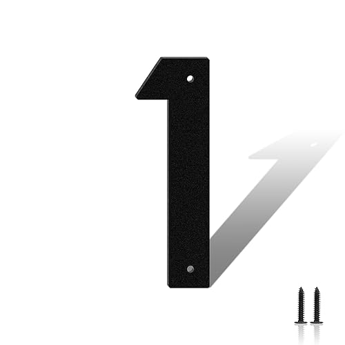 3 Inch Rustproof House Number,Excellent Black Metal Address Number for