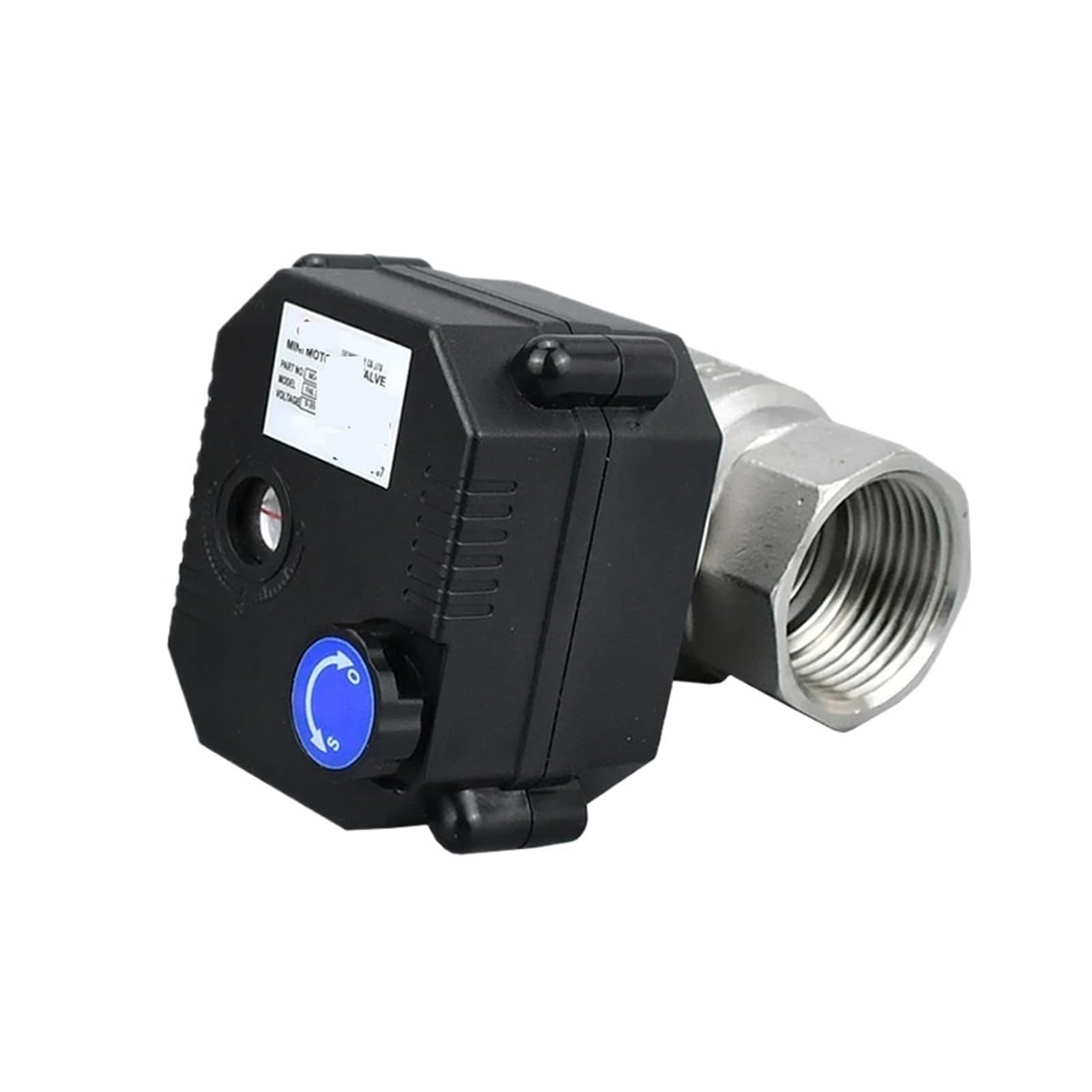 Robinet à bille motorisé DC12V DN8 avec commande manuelle de secours pour circuit d'eau