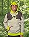Bioworld Shrek Costume Pullover Hoodie Sweatshirt With 3D Trumpet Ears On Hood (Large) Brown