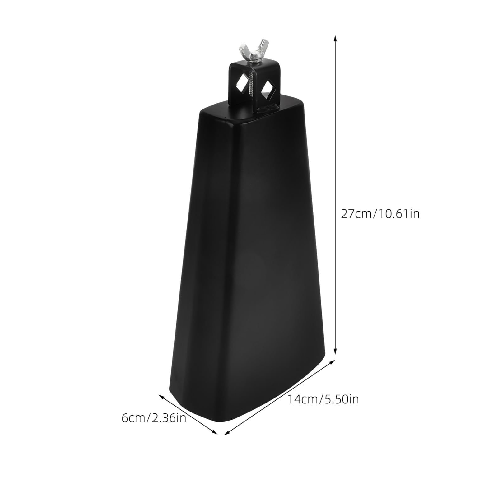FUNOMOCYA Mini Cowbell Hand Bell Metal Cow Bells for Beginners Drum Clamp Hand Percussion Sports Event Cheering Supplies