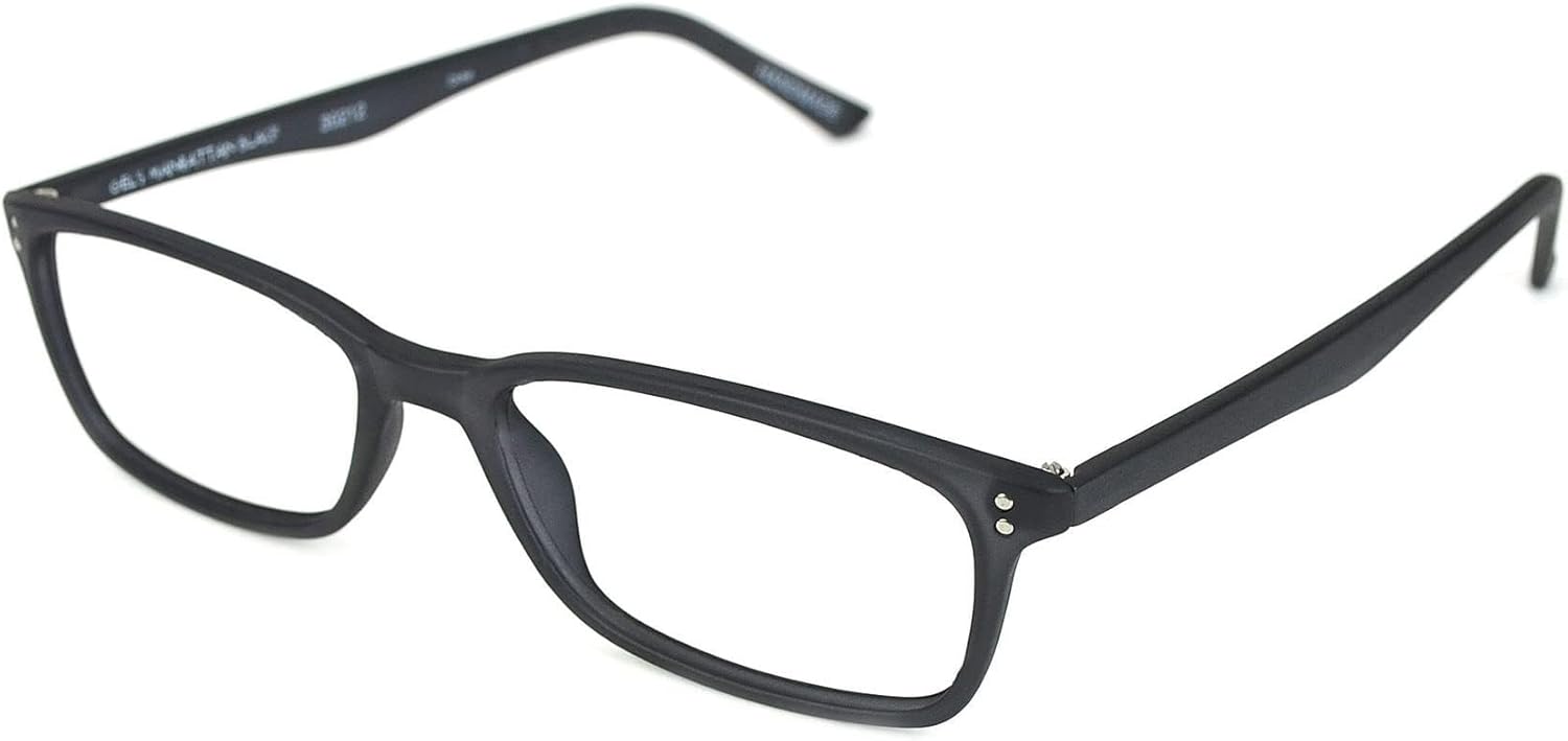 Scojo New York Gels Manhattan Reading Glasses, Handmade Scratch Resistant Readers for Women and Men