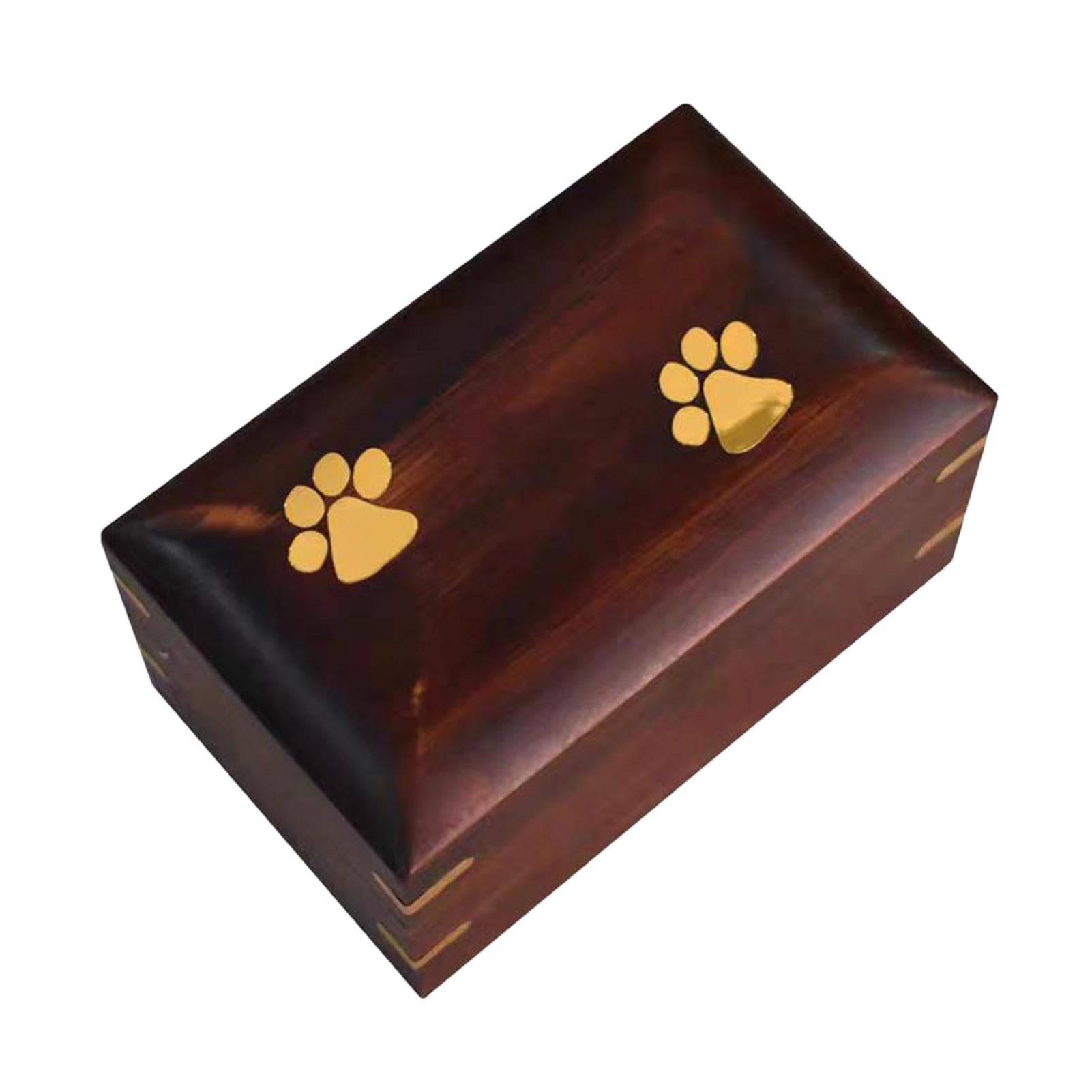 Pet Ashes Box, Pet Cremation Box - Wooden Pet Memorial Urns,Elegant Urn Box with Urn with Urn Holder