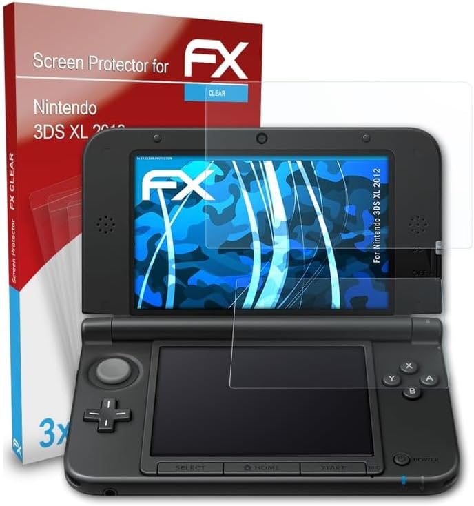 Miniatura 3 de Protector de pantalla compatible con Nintendo 3DS XL 2012, película protectora FX ultratransparente (juego de 3)