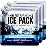 ABOXOBOG Bolsas de hielo reutilizables para enfriadores de larga duración para mochilas, lonchera, lesiones de rodilla, alivio del dolor de espalda perfecto, mantiene la comida fría fresca