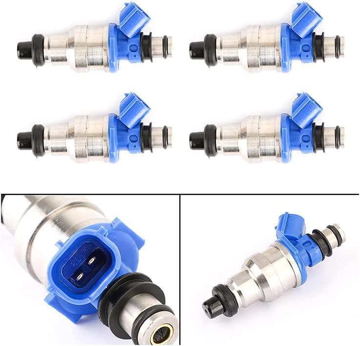 Miniatura 2 de Leszlh 4PCS Tested Fuel INJECTORS 195500-1970 1955001970 MB6S713250 B6S713250 for Mazda MX3 MX5 Miata 626 929 MX6 16L 22L Car Part