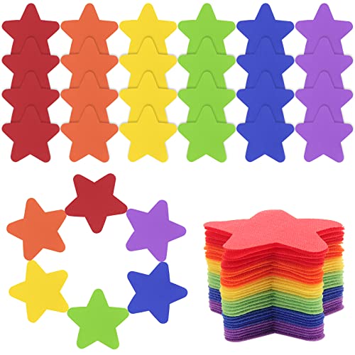 30Pcs Carpet Spot Markers, Windspeed 6 Colors Carpet Markers for Classroom Number Spot Floor Dots (30)