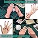 2Pcs Practice Hand for Acrylic Nails, Fake Nail Hand Practice, Flexible Bendable Mannequin Rubber Hand,Manicure Practice Hands Nail Art Hand Training Hand for Nail Practice