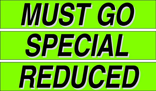 Ez-Line Vinyl Windshield Stickers 3 Dozen 15 Inch Chartreuse Slogan Dealership Pro Pack For Car Lots (Ez115-Pack6) #TOP9