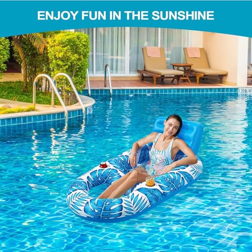 Flottant de piscine stable pour bronzer confortablement sans basculer dans l'eau