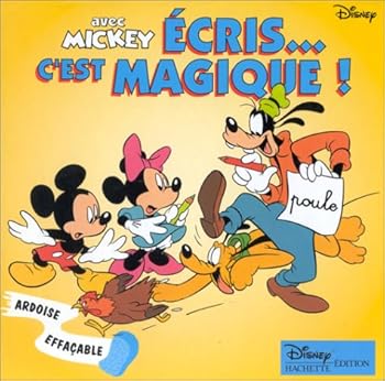 Hardcover Avec mickey : Ecris... c'est magique ! Book