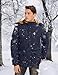 TACVASEN Men's Winter Coat Cold Weather Windbreaker Snow Coats Thick Fleece Jacket Navy, S