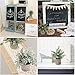 C APPOK Artificial Potted Plants Fake Eucalyptus Plant, Mini Plastic Green Grass with Pot, Faux Rosemary Plants for Home Decor, Indoor,Farmhouse decor,Table Decoration - 3 Pack, Flocking Green