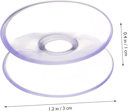 Miniatura 9 de 10 ventosas de doble cara ventosas para perchas de vidrio transparente, almohadillas antideslizantes para ganchos de ventosa de muebles,
