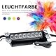 Raptors LED Technik Frontblitzer Shark 8W Scheibenblitzer für Show Cars | Scheibenblitzer 12V | Dash Light | Fake Polizei | Kennleuchte | Fake Blaulicht (Blau)