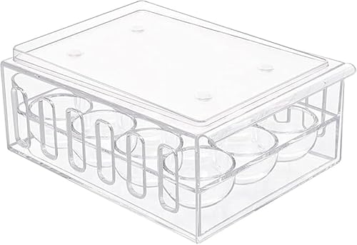 Nozuma 卵収納ボックス 12 グリッド 引き出し式 積み重ね可能 大容量 透明 冷蔵庫用卵ケージ 小型冷蔵庫適応 省スペース 耐久性 キッチン収納整理