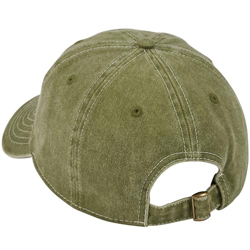 Gorra de algodón stonewashed con cierre ajustable miniatura 2