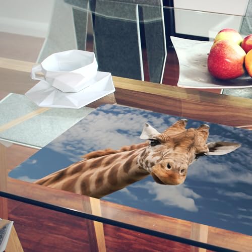 Napperons girafe de la savane pour une décoration de table exotique