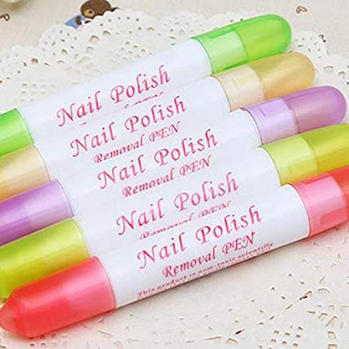 Jys365 1 Pc Women Nail Art Polish Corrector Pen Remover Mistakes Cleaner With 3 Tips #TOP2
