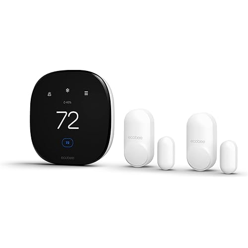 ecobee Smart Thermostat Enhanced + Smart Sensor for Doors & Windows 2 Pack Bundle
