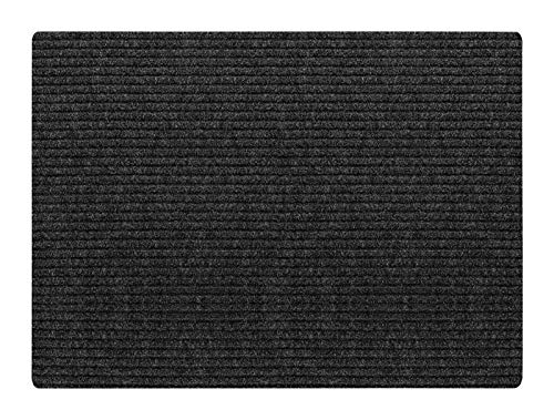 Multy Home Concord Charcoal Polypropylene Nonslip Utility Mat 48 in. L x 36 in. W