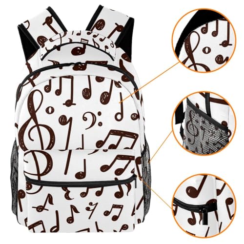 Cartable imperméable notes de musique pour protéger les cahiers d'école