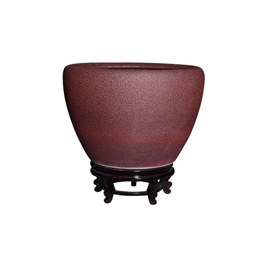 NEBE Pecera Pecera Retro de cerámica, Sala de Estar Retro, Patio, balcón, Tanque de Tortugas, pecera de pie for el hogar Pecera Simple De Lujo Ligera (Size : S)
