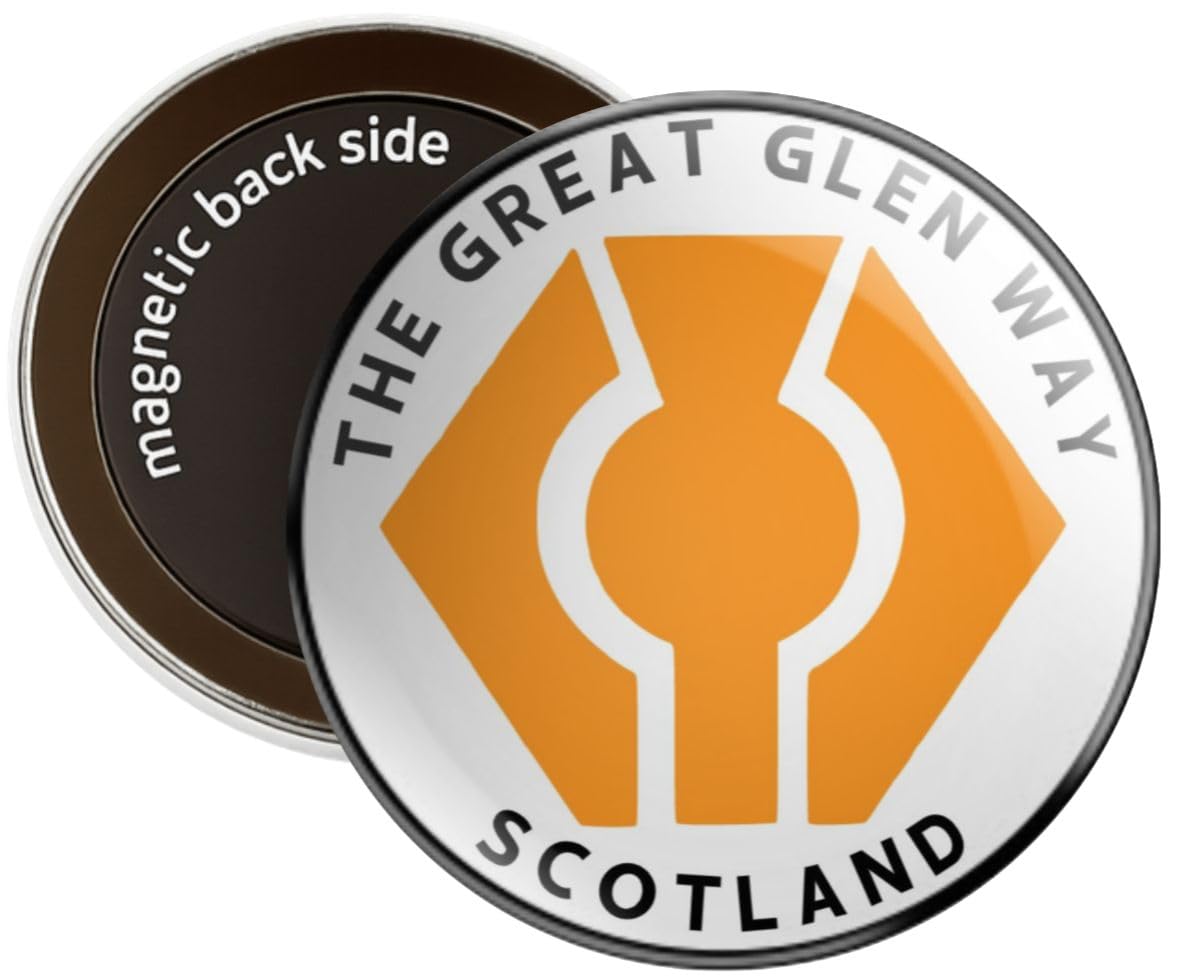 Nomad Charging Box The Great Glen Way Scotland Round Decorative Fridge Magnet