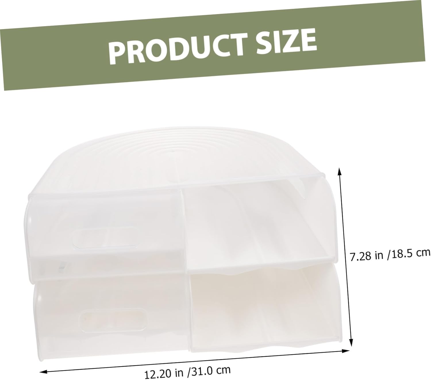 Gadpiparty Automatic Rolling Egg Storage Box with Lid Multi-layer Egg Holder for Refrigerator with Quick Access