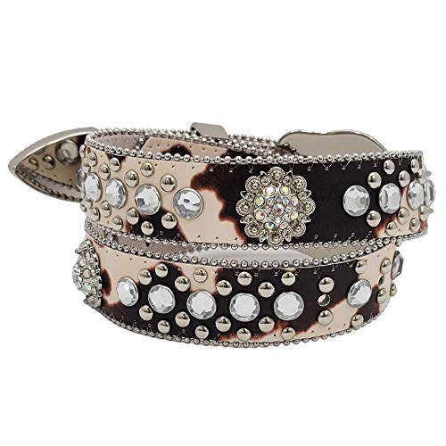 Xs-1372-Kids Girls Western Belts (N-Cowprint) #TOP1