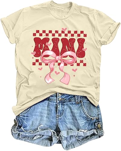 Image of Mommy and Me Valentines Day Shirts: Love Heart Tshirt Family Matching Outfits Mom and Girls Valentines Day Gifts