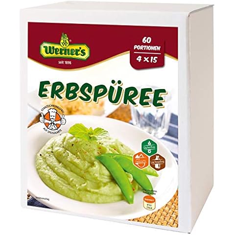 Werner´s Erbspüree, 4 x 0,535 kg in einem Karton, entspricht: 4 x 15 Portionen, glutenfrei Cover