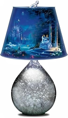 Disney Cenicienta Art - Lámpara de cristal con acabado de zapatilla de cristal