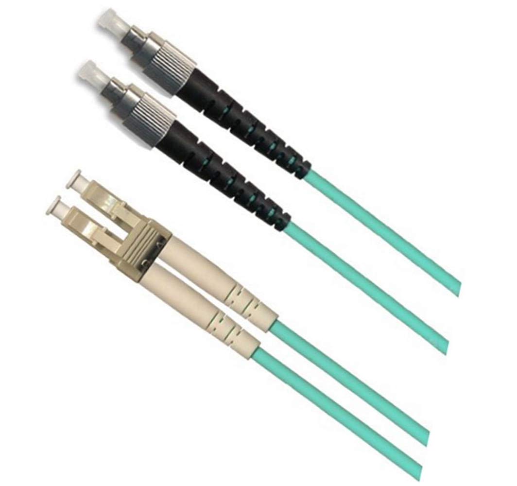 Stillshine. 10Gb OM3 Cavi a Fibra Ottica con Armatura in Acciaio Inossidabile, Fiber Optic Cable (50/125),Cavo Duplex multimodale (30 Metri,LC a FC)