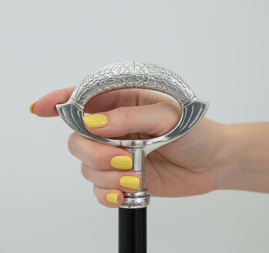 Elegante bastón de Madera Cavagnini para Hombre y Mujer, Fabricado en Italia
