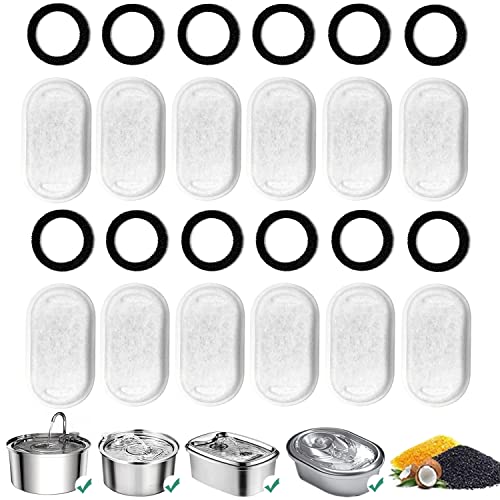 Filtros para fuente de agua para gatos, 24 unidades