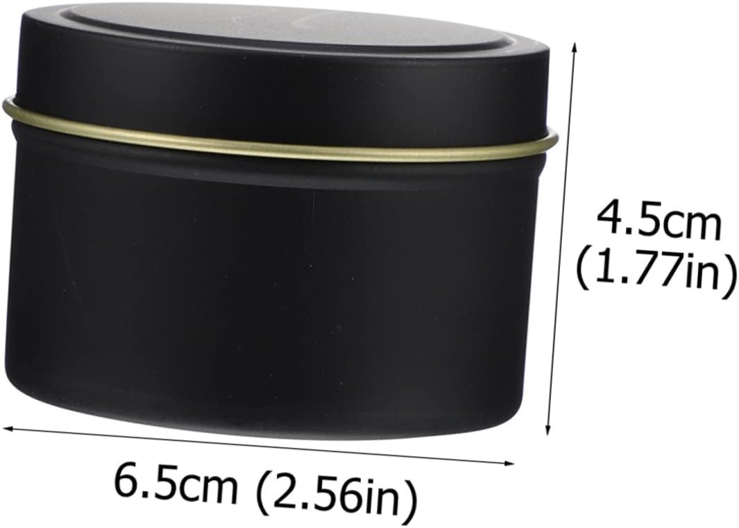Vintage 4oz Candle Tins for DIY Candle Making Iron Containers with Lids for Home Decor and Giving