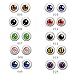 YMY 11mm Doll Eyes Miniature Ob11 Multi-Colored Eyeballs for DIY Doll Making Christmas Halloween New Year Party （10 Pairs）