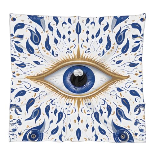 Mexpekil Quadratisches Kopftuch für Damen, Boho-Augenseide, Schals und Wraps, leichte Bandanas, Damen-Geschenke, Schals für Hochzeit, Sommer, Strand