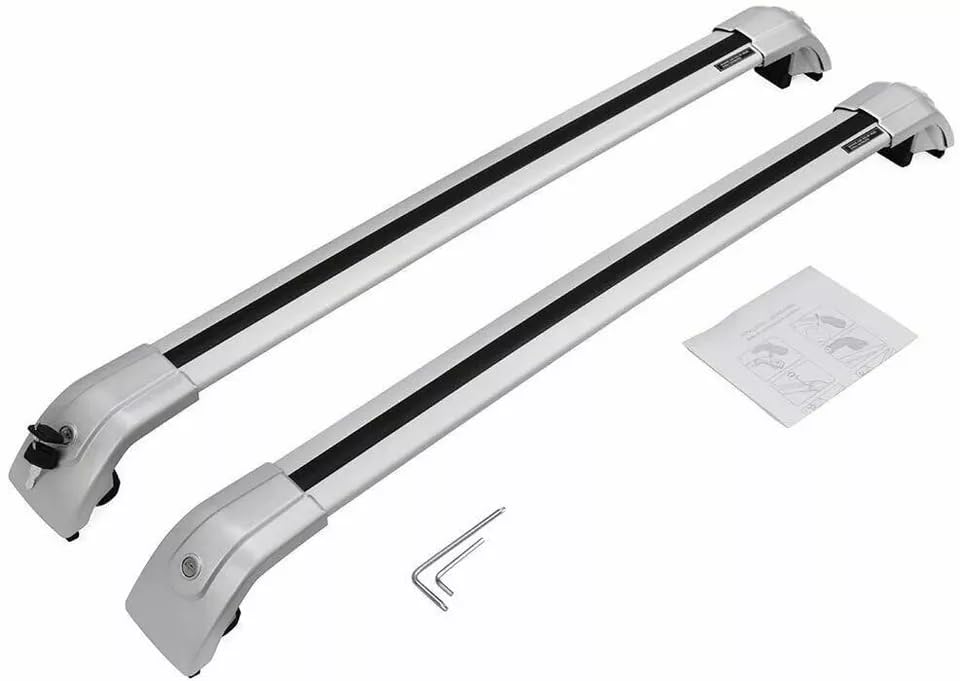 2Pcs Fits for Seat Ateca 2016-2023 Roof Rail Racks Cross Bars Crossbars Carrier